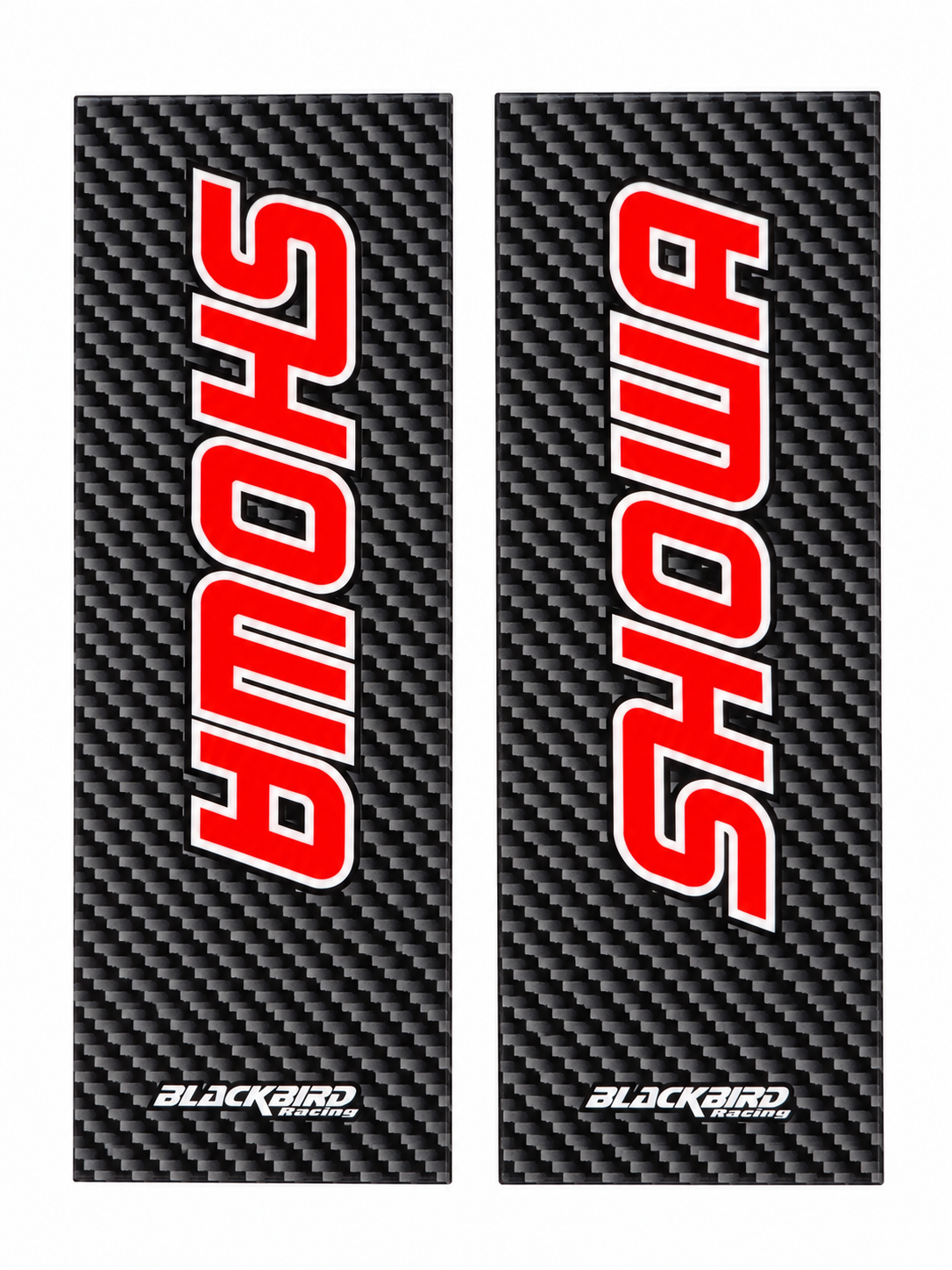 BLACKBIRD SHOWA FORK DECALS RED CARBON - 5015S