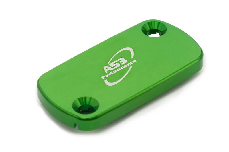 AS3 Kawasaki KX250 KX450 Front Brake Reservoir Cover Green