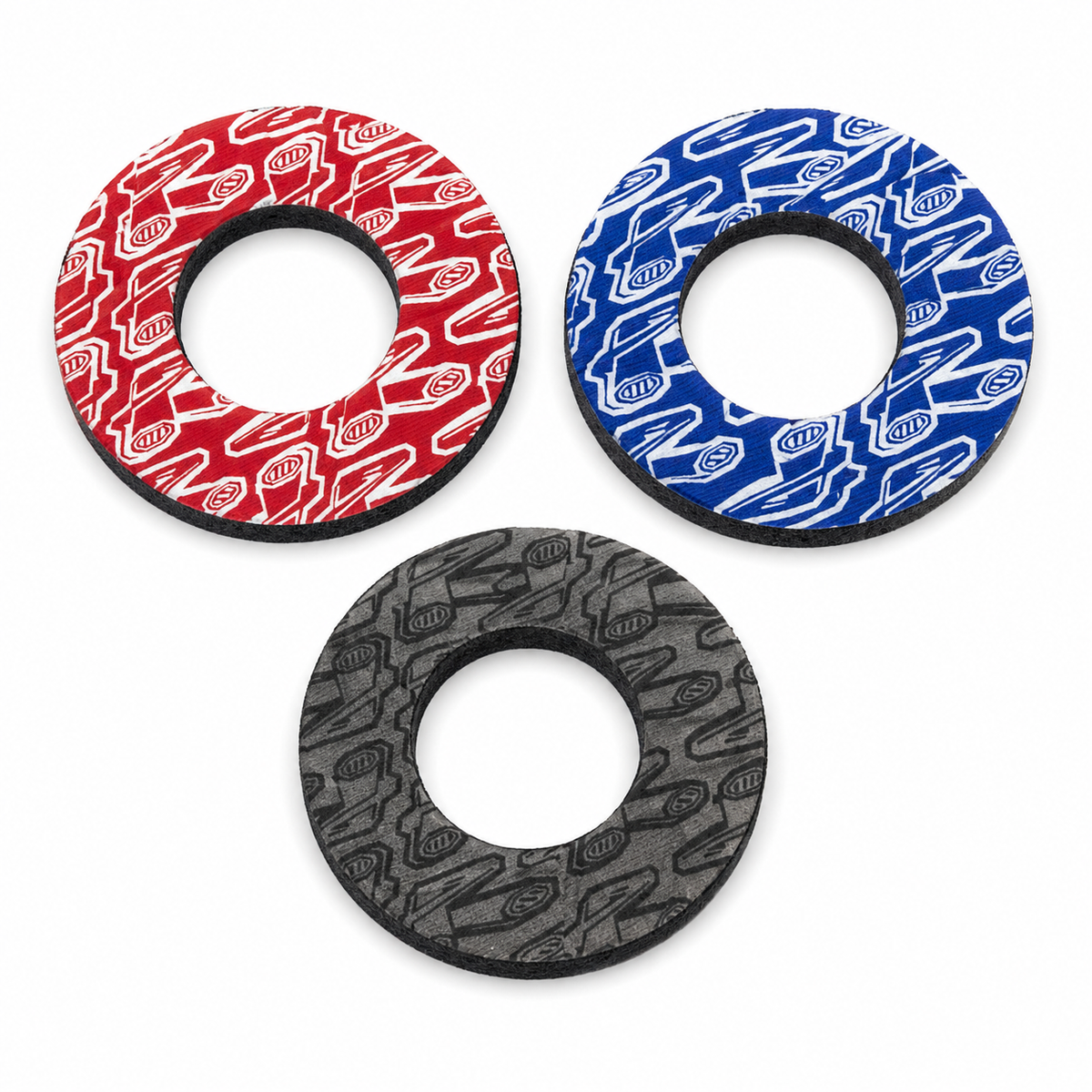 Renthal Grip Donutz – Red / Blue / Grey