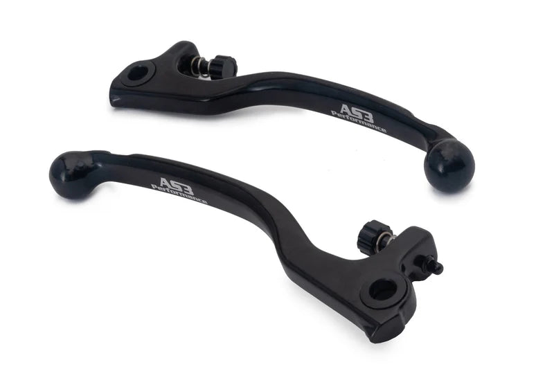 BETA EVO 125-300 2009-2022 AS3 FORGED FRONT BRAKE & CLUTCH LEVERS BLACK