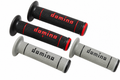 Domino Trials Motorcycle Grips 22/25mm – Black/Red & Grey/Black