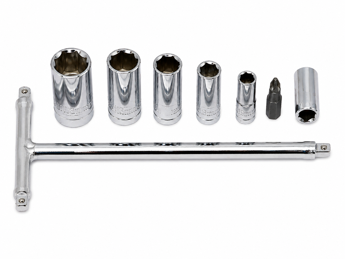 T-BAR SOCKET TOOL SET 6-13MM MOTORCYCLE ENDURO TRIALS
