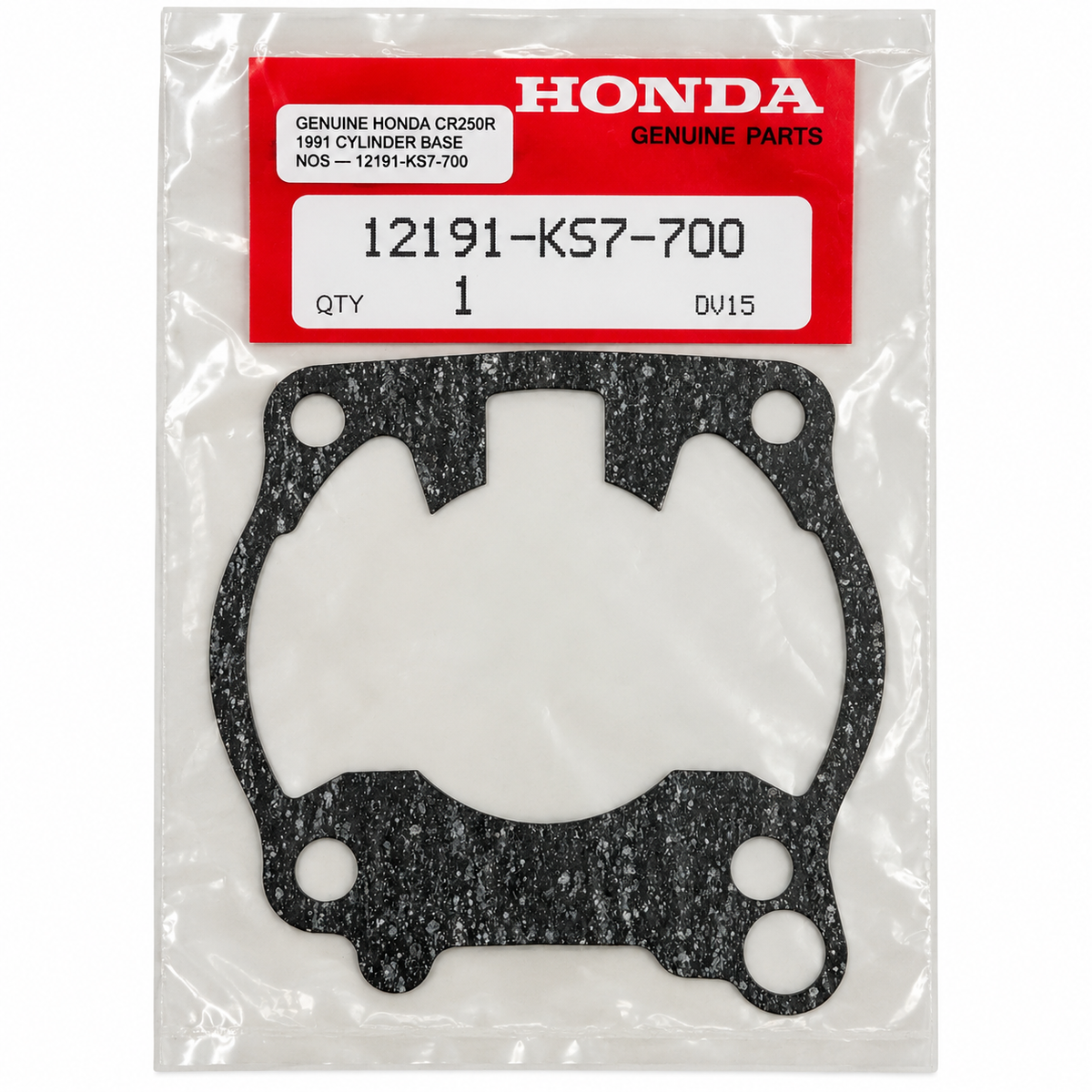 GENUINE HONDA CR250R CYLINDER BASE GASKET 1991 NOS – 12191-KS7-700