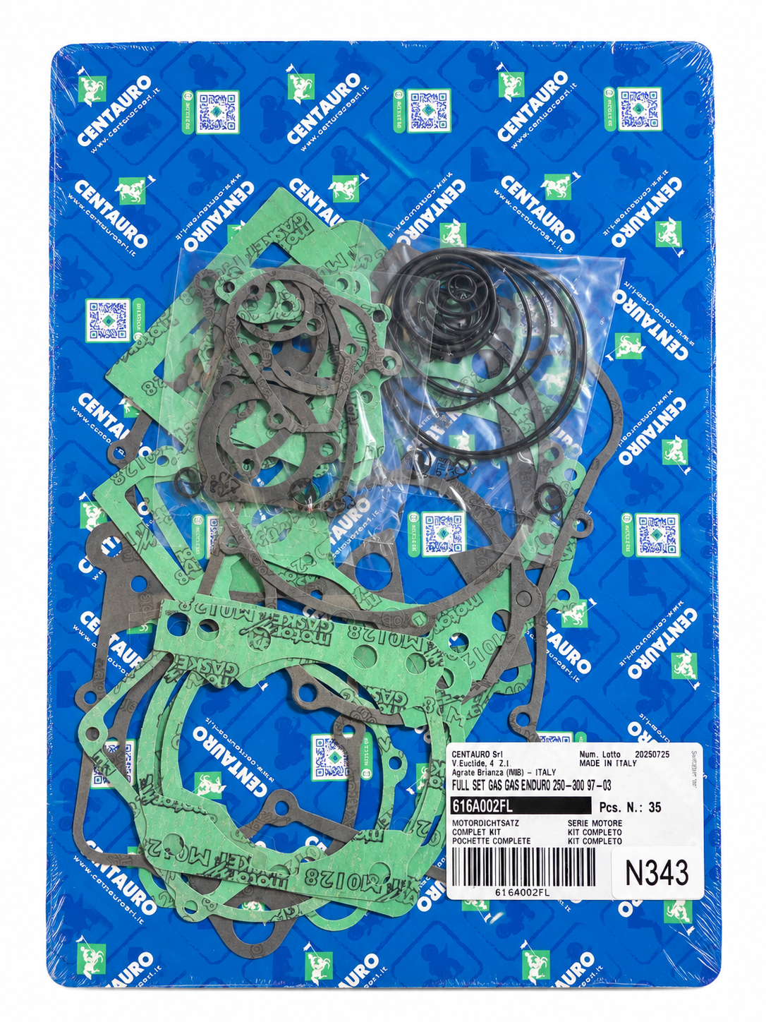 Centauro GasGas EC250 EC300 Complete Engine Gasket Kit 616A002FL