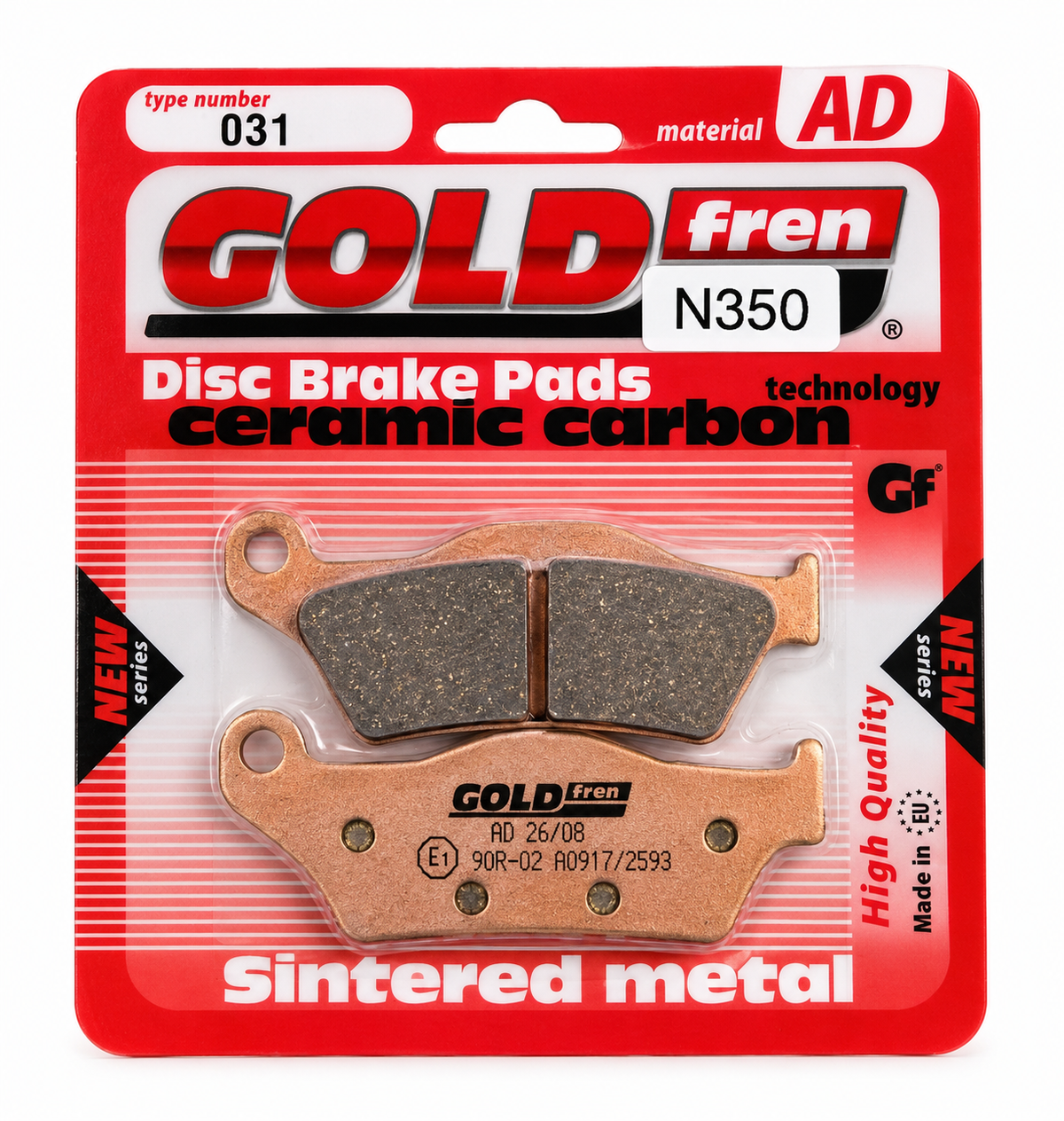 Goldfren 031 AD Sintered Front Brake Pads FA181 FA245