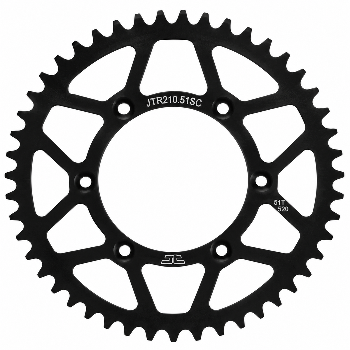 JT JTR210.51SC 51T Self-Cleaning Rear Sprocket 520 – Beta Honda